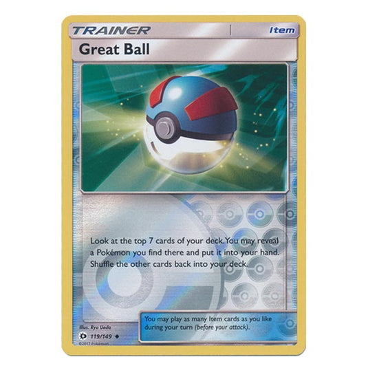 Pokemon - Sun & Moon - Base Set - (Reverse Holo) - Great Ball - 119/149