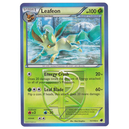 Pokemon - Black & White - Plasma Freeze - Leafeon - 011/116