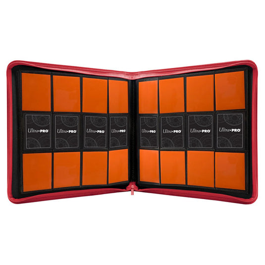 Ultra Pro - 12-Pocket Zippered PRO-Binder - Red