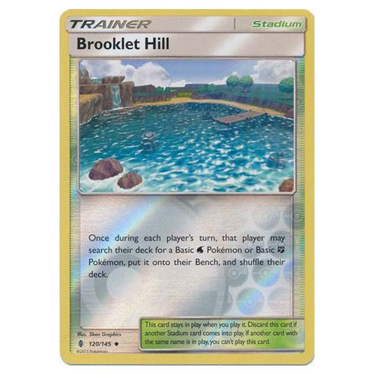 Pokemon - Sun & Moon - Guardians Rising - (Reverse Holo) - Brooklet Hill - 120/145