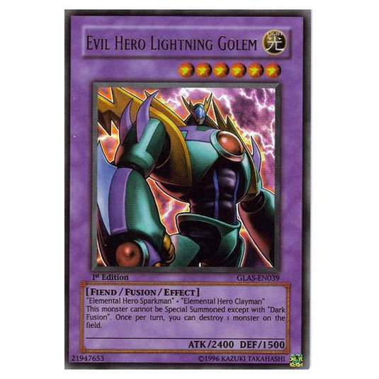 Yu-Gi-Oh! - Gladiator\'s Assault - Evil HERO Lightning Golem (Ultra Rare) GLAS-EN039