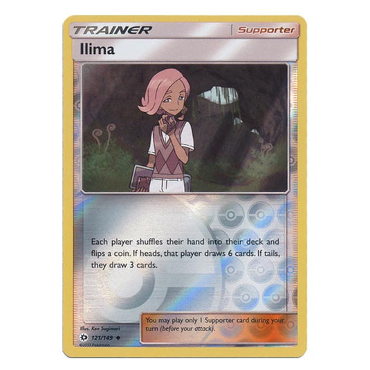 Pokemon - Sun & Moon - Base Set - (Reverse Holo) - Ilima - 121/149