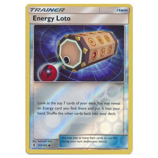 Pokemon - Sun & Moon - Guardians Rising - (Reverse Holo) - Energy Loto - 122/145