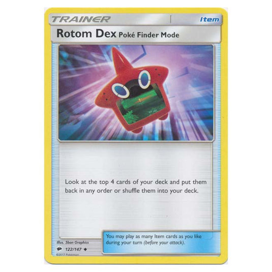Pokemon - Sun & Moon - Burning Shadows - Rotom Dex Poke Finder Mode - 122/147