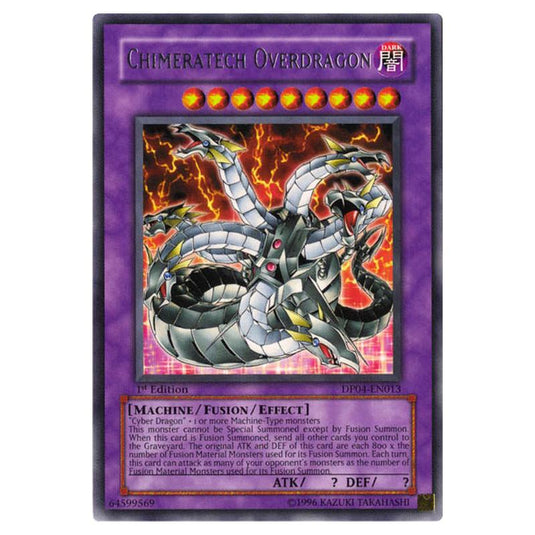 Yu-Gi-Oh! - Duelist Pack - Zane Truesdale - Chimeratech Overdragon (Rare) DP04-EN013