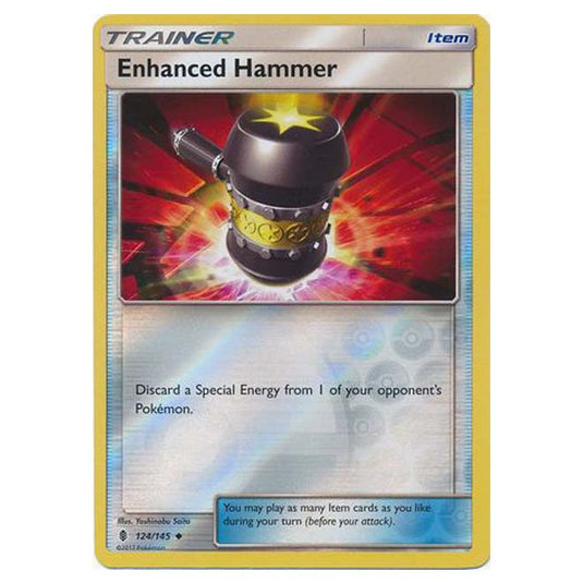 Pokemon - Sun & Moon - Guardians Rising - (Reverse Holo) - Enhanced Hammer - 124/145