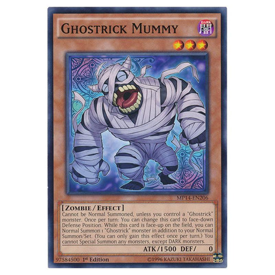 Yu-Gi-Oh! - 2014 Mega-Tin Mega Pack - Ghostrick Mummy (Common) MP14-EN206