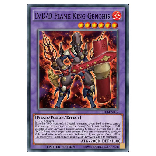 Yu-Gi-Oh! - 2016 Mega-Tins - D/D/D Flame King Genghis (Super Rare) CT13-EN005