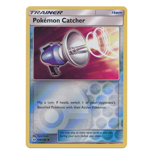 Pokemon - Sun & Moon - Base Set - (Reverse Holo) - Pokemon Catcher - 126/149