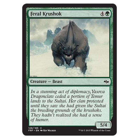 Magic the Gathering - Fate Reforged - Feral Krushok - 128/185