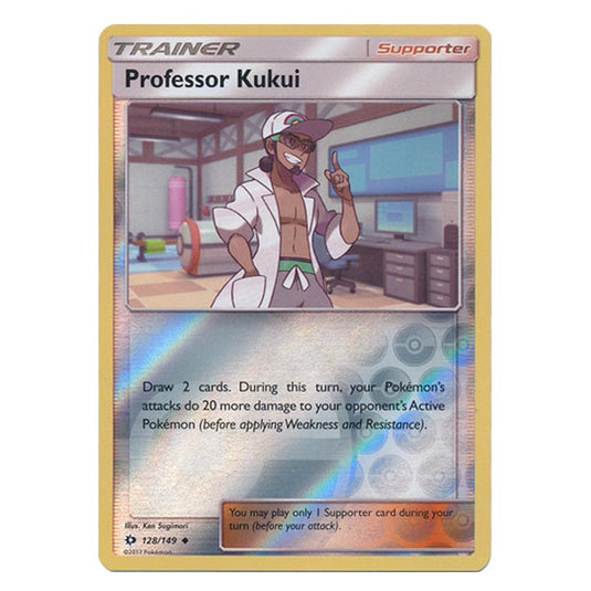 Pokemon - Sun & Moon - Base Set - (Reverse Holo) - Professor Kukui - 128/149