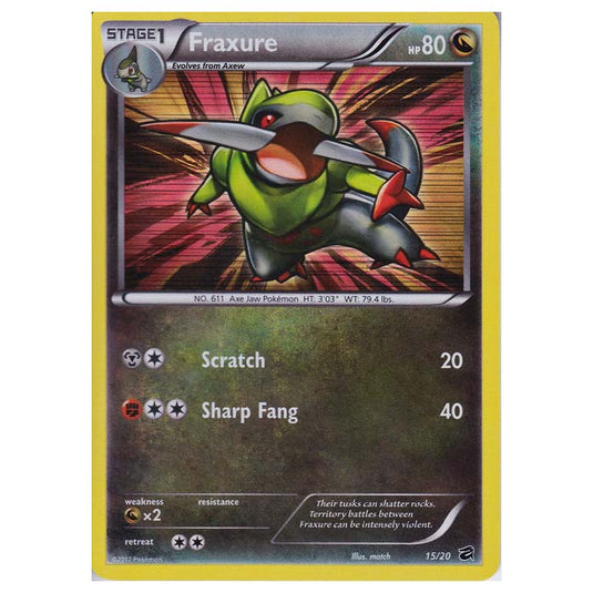 Pokemon - Dragon Vault - Fraxure - 15/20