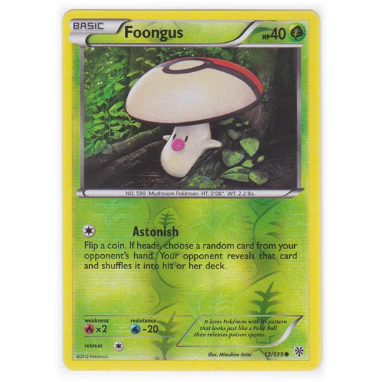 Pokemon - Black & White - Plasma Storm (Reverse Holo) - Foongus - 12/135