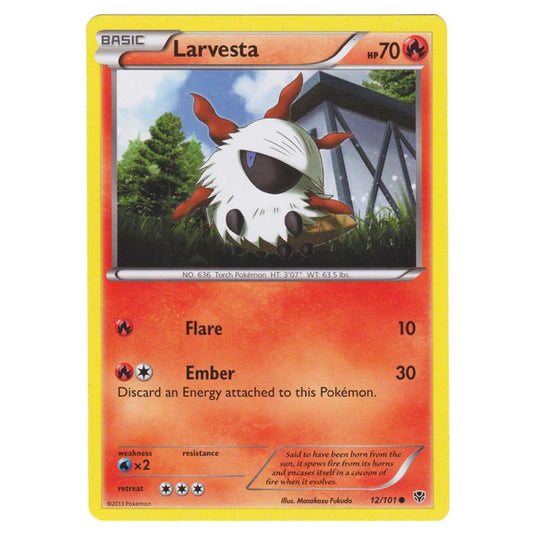 Pokemon - Black & White - Plasma Blast - Larvesta - 12/101