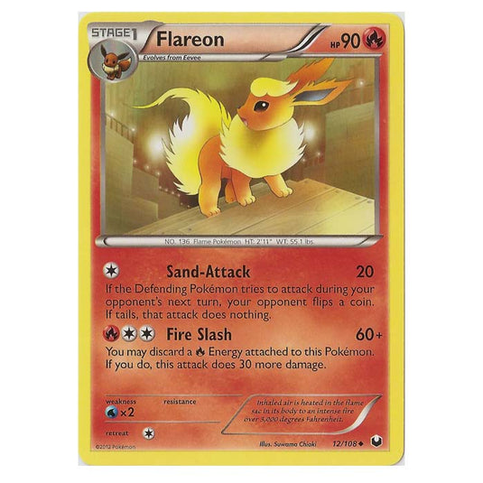 Pokemon - Black & White - Dark Explorers - Flareon - 12/108