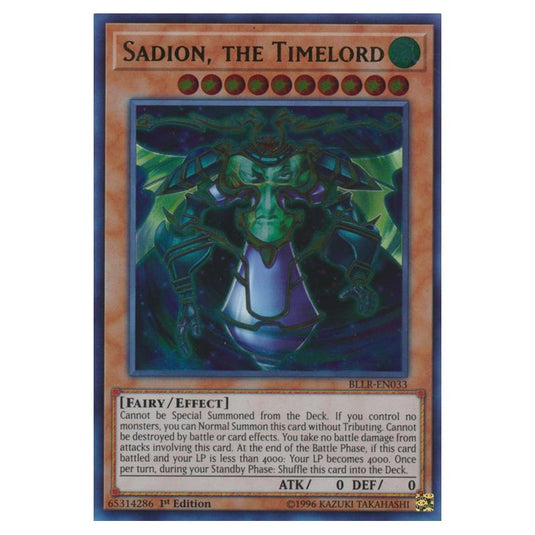 Yu-Gi-Oh! - Battles of Legend - Light's Revenge - Sadion, the Timelord (Ultra Rare) BLLR-EN033