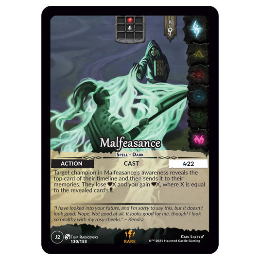 Genesis Battle of Champions - Welcome to Jaelara - Malfeasance (Rare) J2130