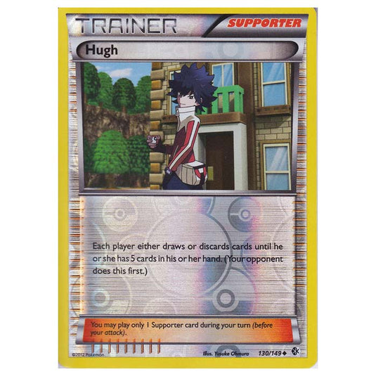 Pokemon - Black & White - Boundaries Crossed (Reverse Holo) - Hugh 130/149