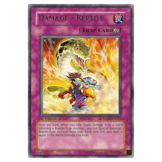Yu-Gi-Oh! - Tactical Evolution - Damage = Reptile (Rare) TAEV-EN067