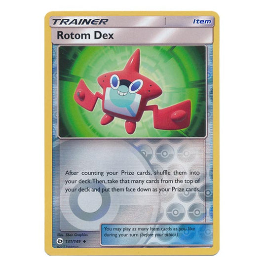 Pokemon - Sun & Moon - Base Set - (Reverse Holo) - Rotom Dex - 131/149
