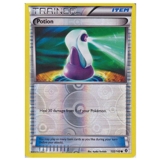 Pokemon - Black & White - Boundaries Crossed (Reverse Holo) - Potion 132/149