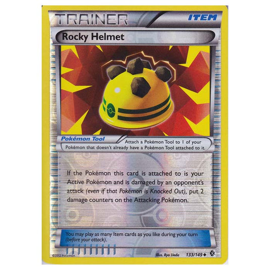 Pokemon - Black & White - Boundaries Crossed (Reverse Holo) - Rocky Helmet 133/149