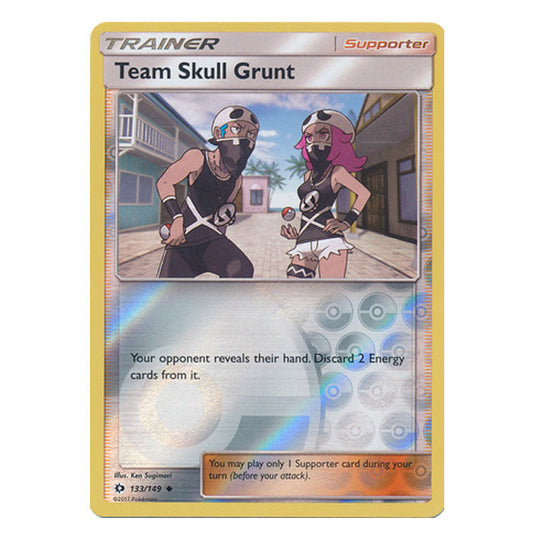 Pokemon - Sun & Moon - Base Set - (Reverse Holo) - Team Skull Grunt - 133/149