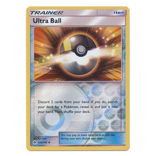 Pokemon - Sun & Moon - Base Set - (Reverse Holo) - Ultra Ball - 135/149