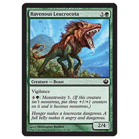 Magic the Gathering - Journey into Nyx - Ravenous Leucrocota - 136/165