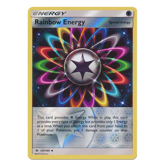 Pokemon - Sun & Moon - Base Set - (Reverse Holo) - Rainbow Energy - 137/149