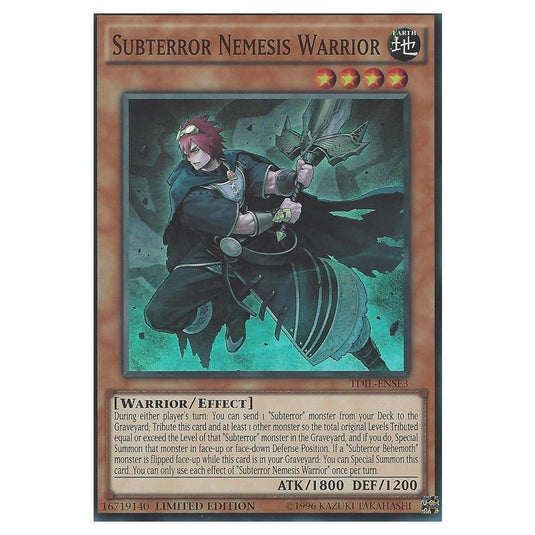 Yu-Gi-Oh! - The Dark Illusion - Special Edition - Subterror Nemesis Warrior (Super Rare) TDIL-ENSE3