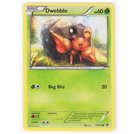 Pokemon - Black & White - Legendary Treasures - Dwebble - 13/113