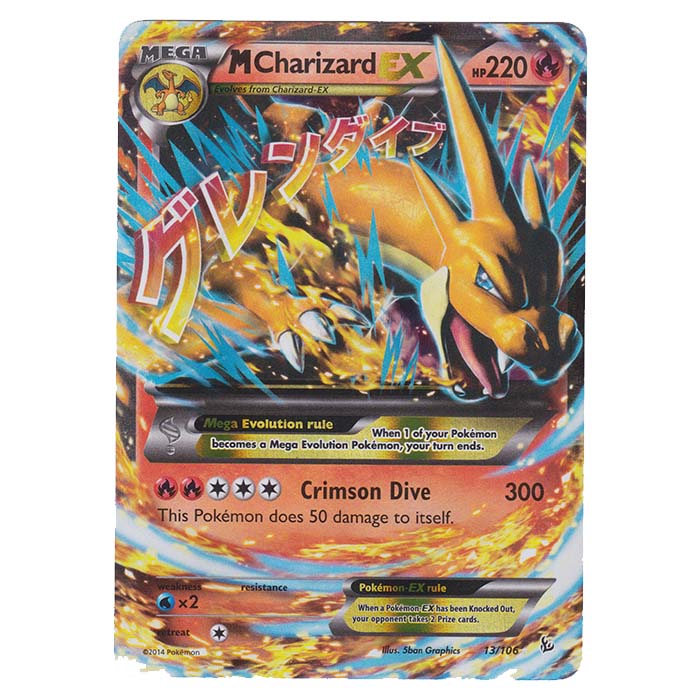 how much is a mega charizard ex pokemon card worth X Cards Price Guide (Dont apply Weakness and Resistance for Benched Pokemon.) Pokemon - XY - Flashfire