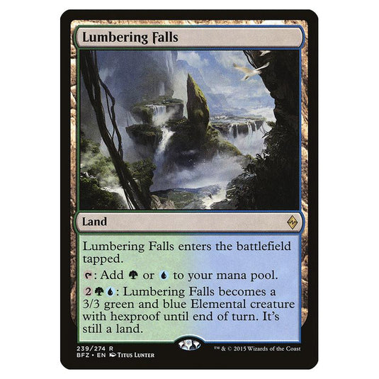 Magic The Gathering - Battle For Zendikar - Lumbering Falls - 239/274