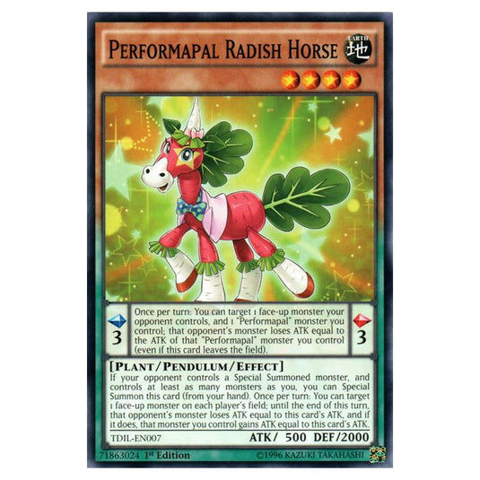 Yu-Gi-Oh! - The Dark Illusion - Performapal Radish Horse (Common) TDIL-EN007