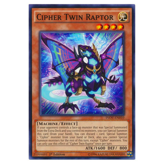 Yu-Gi-Oh! - Invasion - Vengeance - Cipher Twin Raptor (Common) INOV-EN010
