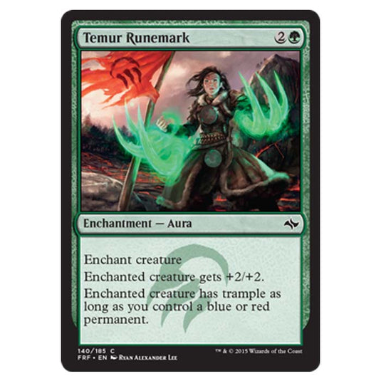 Magic the Gathering - Fate Reforged - Temur Runemark - 140/185