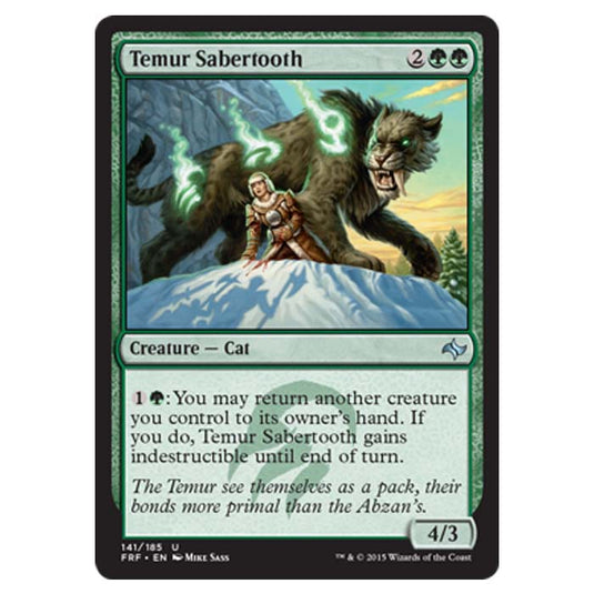 Magic the Gathering - Fate Reforged - Temur Sabertooth - 141/185