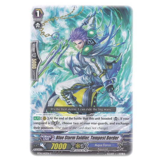 CFV - Legion Of Dragons & Blades - Blue Storm Soldier Tempest Border - 142/144