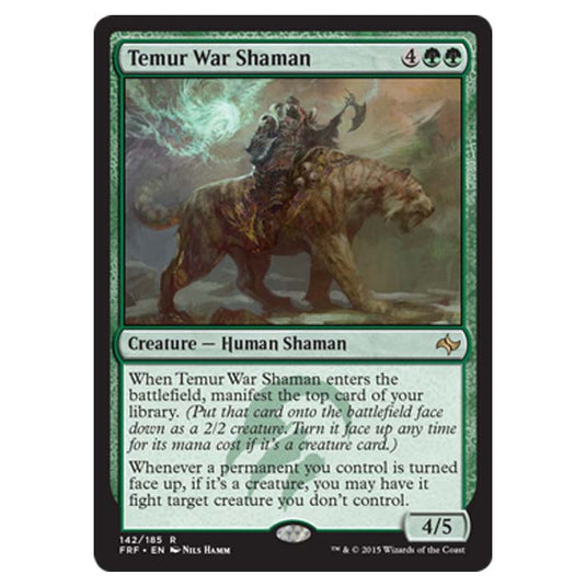 Magic the Gathering - Fate Reforged - Temur War Shaman - 142/185