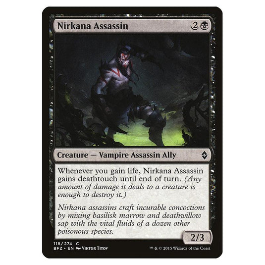 Magic The Gathering - Battle For Zendikar - Nirkana Assassin - 118/274