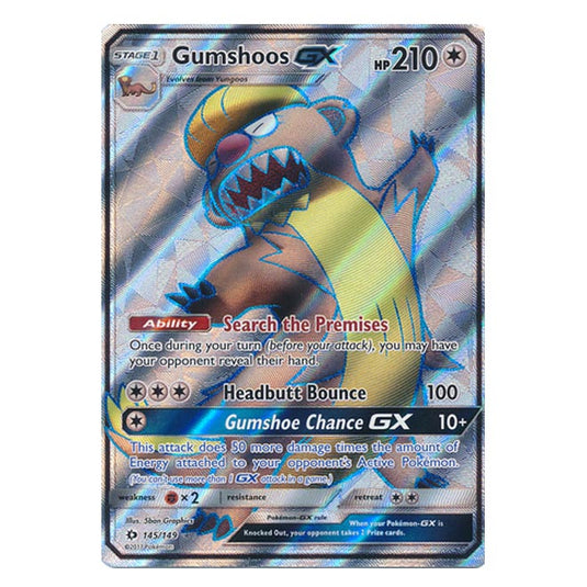 Pokemon - Sun & Moon - Base Set - Gumshoos-GX (Full Art) - 145/149