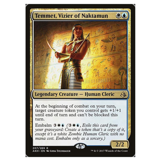 Magic the Gathering - Amonkhet - Temmet, Vizier of Naktamun - 207/269