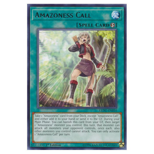 Yu-Gi-Oh! - Legendary Duelists - Amazoness Call (Rare) LEDU-EN010