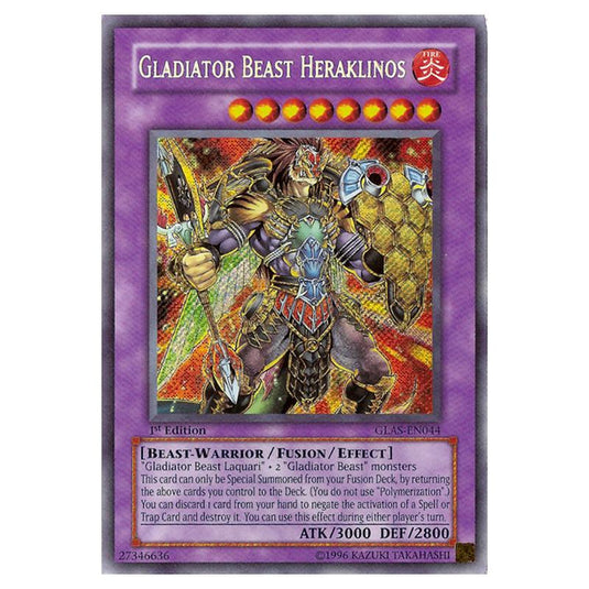 Yu-Gi-Oh! - Gladiator\'s Assault - Gladiator Beast Heraklinos (Secret Rare) GLAS-EN044