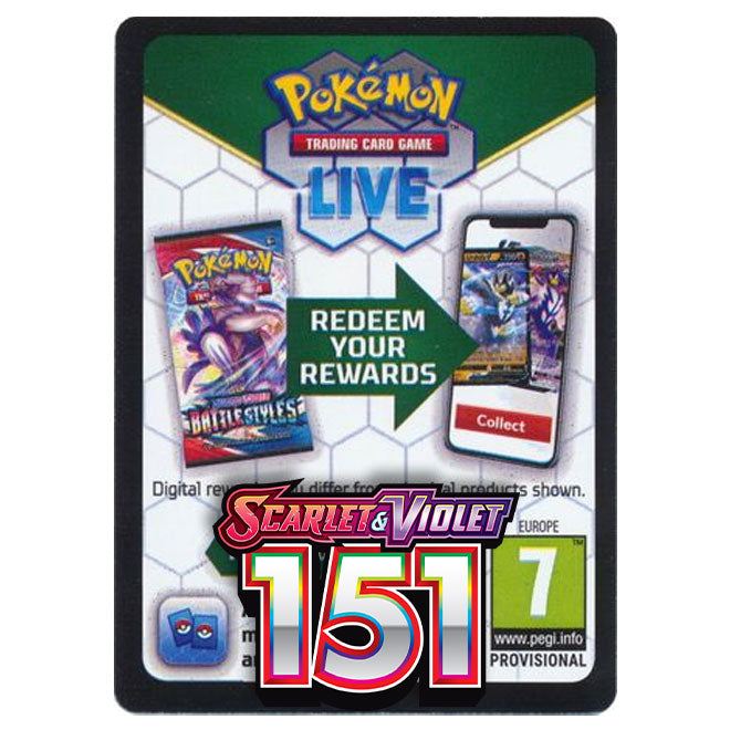 Pokemon - Scarlet & Violet - 151 - Online Code Card Pokemon - Scarlet & Violet - 151 - Online Code Card