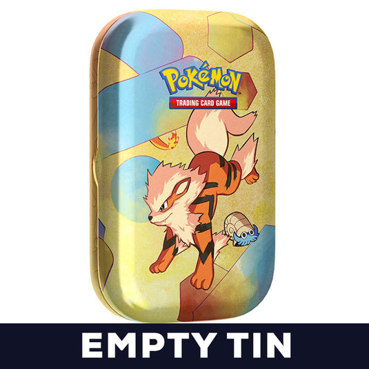 Pokemon - Scarlet & Violet - 151 - Mini Tin - Arcanine & Omanyte (Empty Tin)