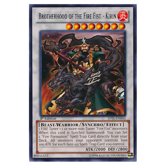 Yu-Gi-Oh! - Judgment of the Light - Brotherhood of the Fire Fist - Kirin (Rare) JOTL-EN042