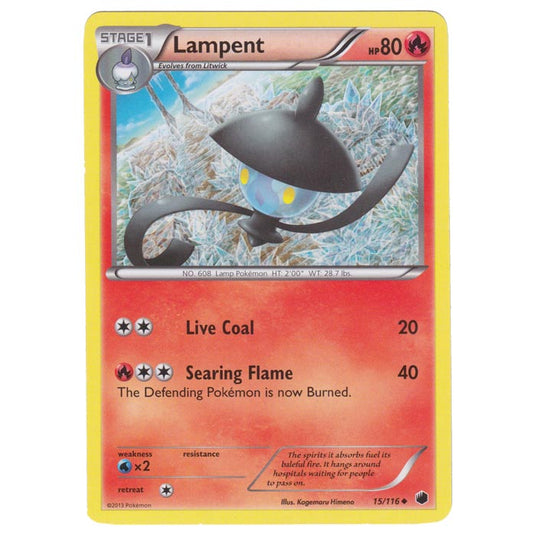 Pokemon - Black & White - Plasma Freeze - Lampent - 015/116