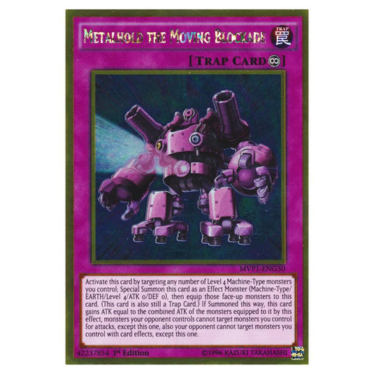 Yu-Gi-Oh! - Yu-Gi-Oh! The Dark Side of Dimensions Movie Pack - Gold Edition - Metalhold the Moving Blockade (Gold Rare) MVP1-ENG30